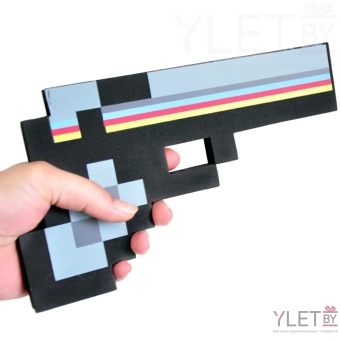 Пистолет Minecraft майнкраф (синий)