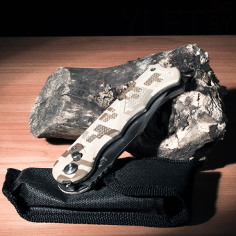 Нож складной Stainless Камуфляж светлый