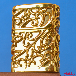 Зажигалка бензиновая Винтажный узор, в ассортименте