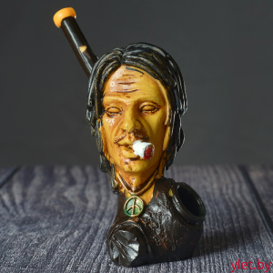 Курительный девайс/трубка Хиппи с сигаретой 13 см