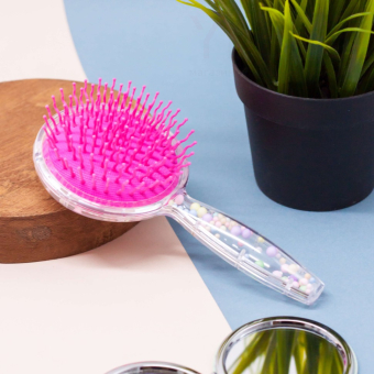 Расческа «Styrofoam head unicorn», pink