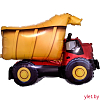 Шар (32''/81 см) Фигура, Самосвал, грузовик