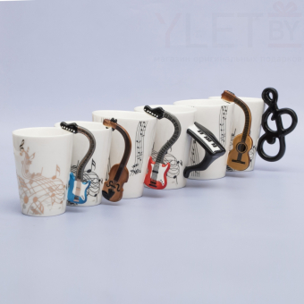 Кружка Музыкальные инструменты Скрипичный Ключ