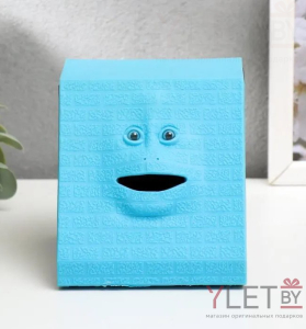 Копилка Жующая монеты, Голубая