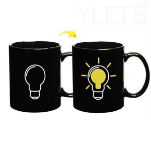 Кружка хамелеон Лампочка Включите идею