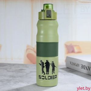 Термокружка хаки 380 мл Светлый