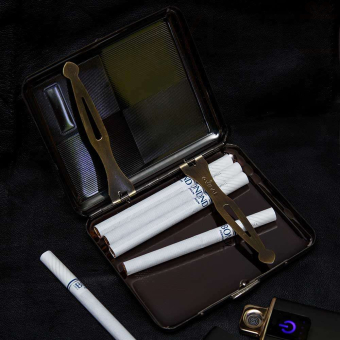 Портсигар металлический Gvipai Квадраты