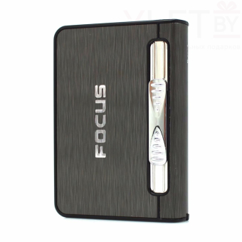 Портсигар Focus со встроенной зажигалкой