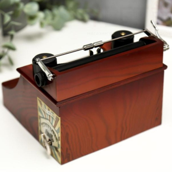 Шкатулка музыкальная механическая Печатная машинка