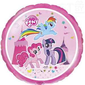 Шар (18''/46 см) Круг, My Little Pony, Лошадки в цирке