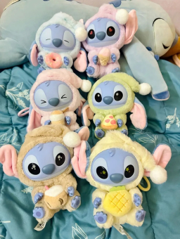 Мягкая игрушка Стич в костюме Лабубу Labubu