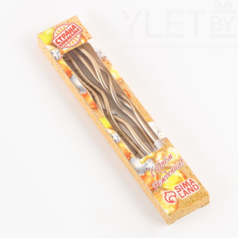 Свечи для торта витые Серпантин, 6 шт, коктейльные, шампань