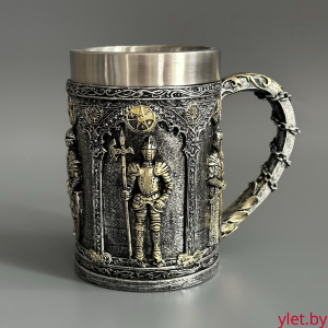 Кружка "Рыцарь с топором" (металл внутри)