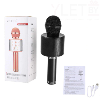 Караоке микрофон WS-858 Черный