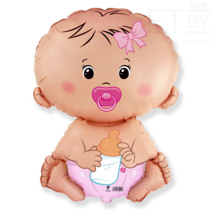 Шар (26''/66 см) Фигура, Малышка девочка