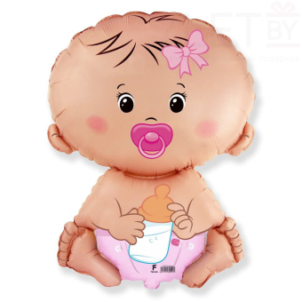 Шар (26''/66 см) Фигура, Малышка девочка