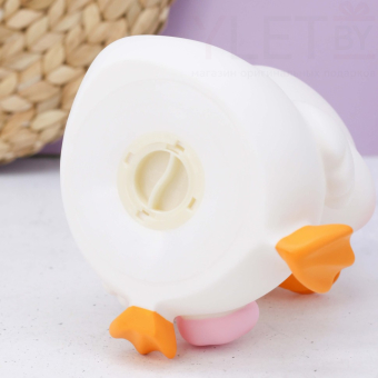 Копилка "Уточка с сумочкой", белая (19 см), пластик