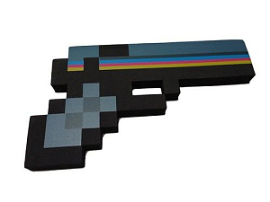 Пистолет Minecraft майнкраф (синий)