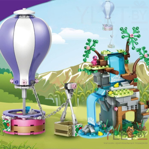 Конструктор Leduo №7010 Друзья. Путешествие на воздушном шаре 356 деталей