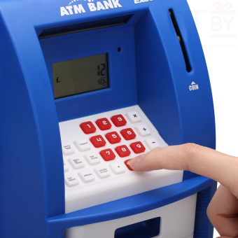 Копилка Банкомат синий