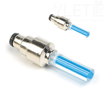 Светящиеся колпачки на ниппель колеса 2 шт. (синий)