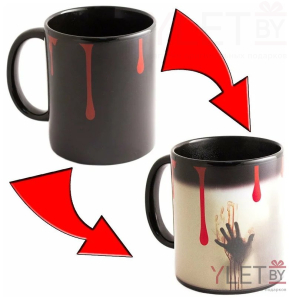 Кружка хамелеон Ужасы