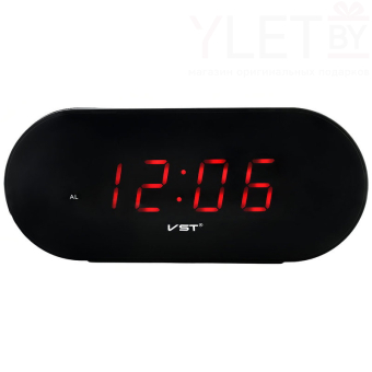 Часы электронные в розетку VST-715 Красные цифры