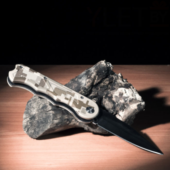 Нож складной Stainless Камуфляж светлый