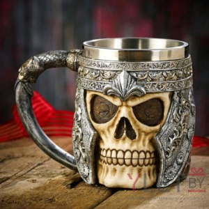 Кружка металлическая Скелет