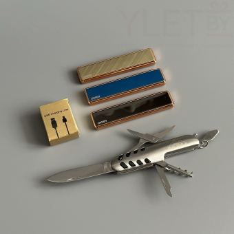 Подарочный набор " BO$$ " (мультитул, USB зажигалка Ciger, зарядный кабель)
