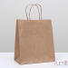 Пакет крафт без печати, круглая ручка 22 х 12 х 25 см