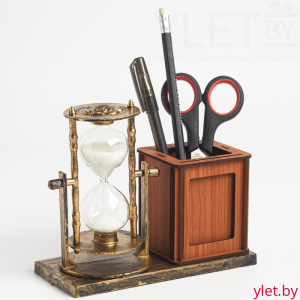 Песочные часы с карандашницей и фоторамкой Селин