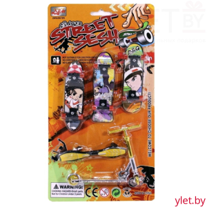 Фингерборд набор: Роллерсерф, Фингер самокат, 3 пальчиковых скейтбордов 