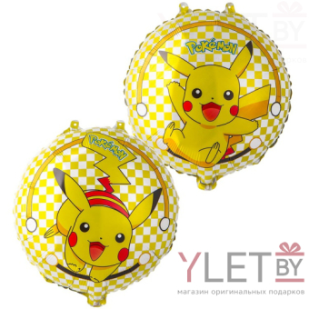 Шар (18''/46 см) Круг, Персонаж Аниме желтый