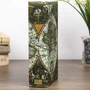 Сейф книга дерево Карта первооткрывателей, 21х13х5 см