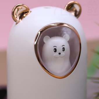 Настольный увлажнитель воздуха -  ночник "Bear in a spacesuit", white, (портативный,  USB)
