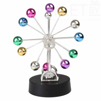 Маятник вечный двигатель Цветные шарики