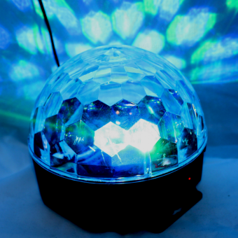 Диско-шар колонка полусфера с пультом