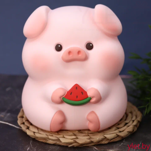Копилка "Pig with watermelon", 17 см