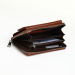 Портмоне-клатч мужской на молнии "Гранд", с наружным карманом, цвет коричневый
