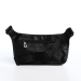 Сумка поясная на молнии "Люкс", 37*4*15 см, 3 наружных кармана, черный