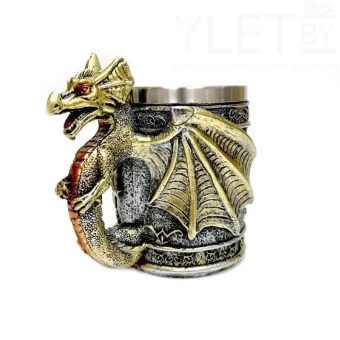 Кружка "Дракон №8281"(металл внутри)