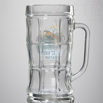 Кружка стеклянная пивная «С легким паром», 500 мл