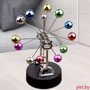 Маятник вечный двигатель Цветные шарики
