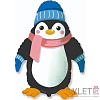 Шар (39''/99 см) Фигура, Пингвин в шапочке