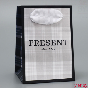 Пакет ламинированный Подарок, 7 × 10 × 7 см