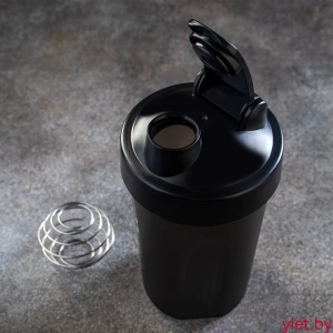 Спортивный шейкер "Matte", black (400 ml)