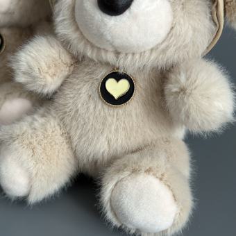 Брелок "Мишка в панаме", бежевый, 13 см