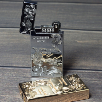 Зажигалка газовая с кремнем Цветы