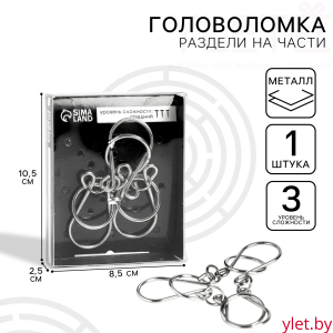 Головоломка «Раздели на части» №12